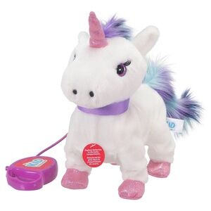 Kid Connection Walking Unicorn Plush Toy w/ Leash & Sounds